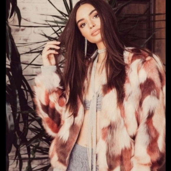 Antropologie Chaser Calico Faux Fur - Picture 7 of 9